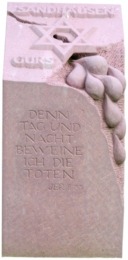Gedenkstein in Sandhausen