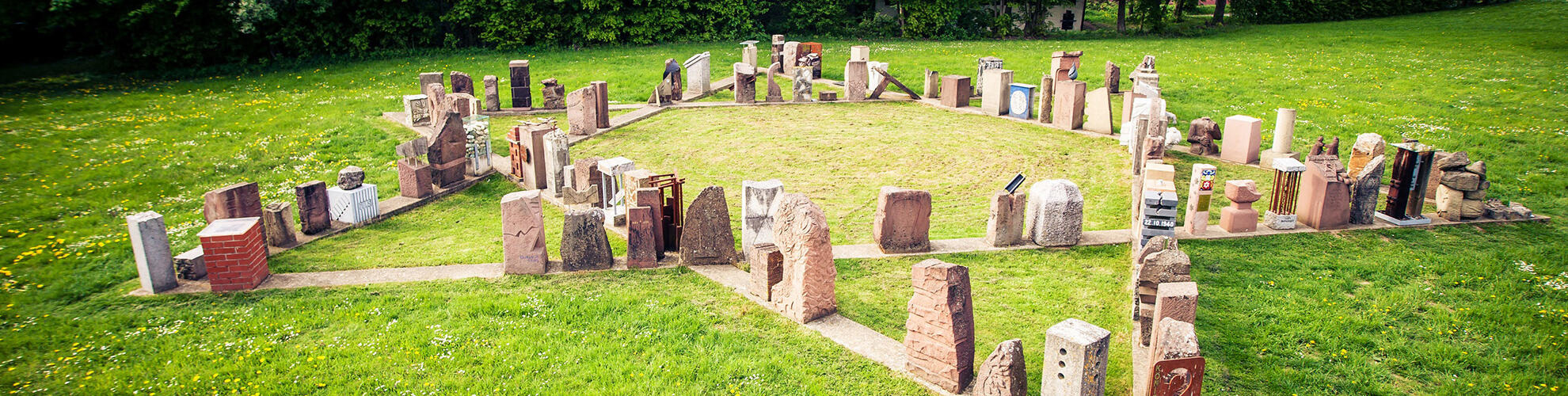 Mahnmal Neckarzimmern aus der Luft